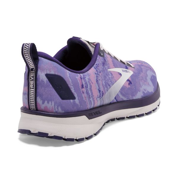 Brooks Revel 4 Women's Road Running Shoes Purple Silver Black | ZA-AYF829704