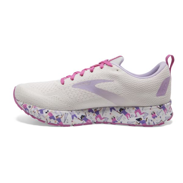 Brooks Revel 4 Women's Road Running Shoes White Purple Pink | ZA-RFM986712