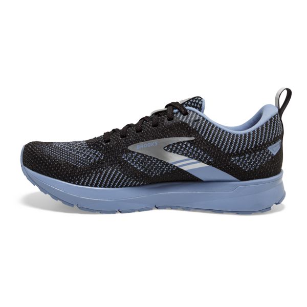 Brooks Revel 5 Women's Road Running Shoes Black Blue Silver | ZA-HCL284937