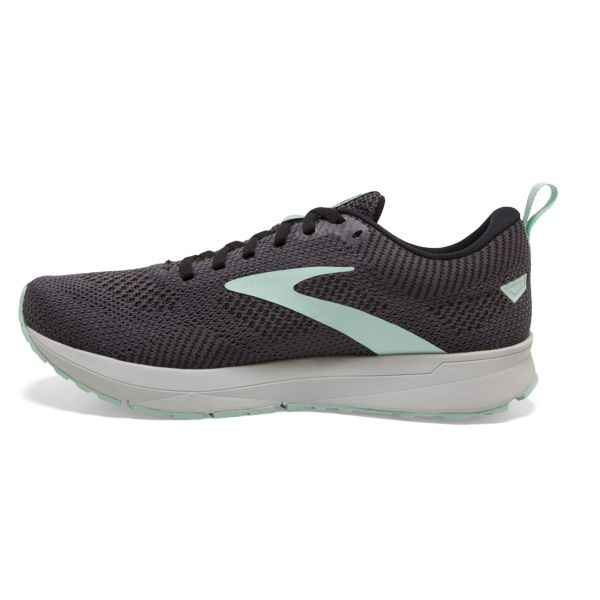 Brooks Revel 5 Women's Road Running Shoes Grey Black Green | ZA-JHG819457