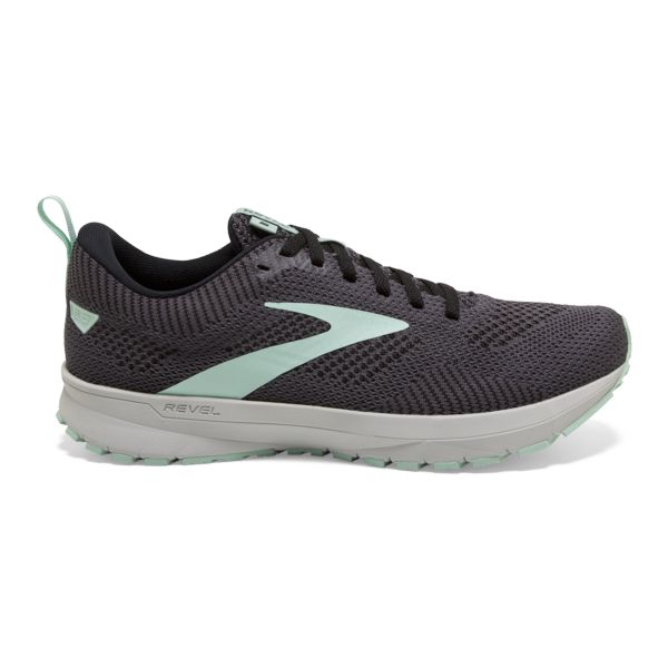 Brooks Revel 5 Women\'s Road Running Shoes Grey Black Green | ZA-JHG819457