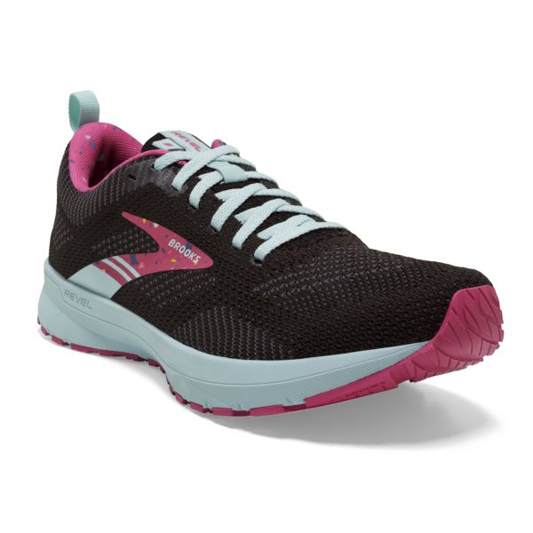 Brooks Revel 5 Women's Road Running Shoes Black Red Blue | ZA-NEQ814397