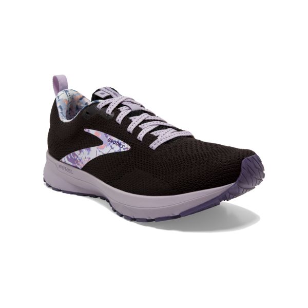 Brooks Revel 5 Women's Road Running Shoes Black Purple White | ZA-NEV296705