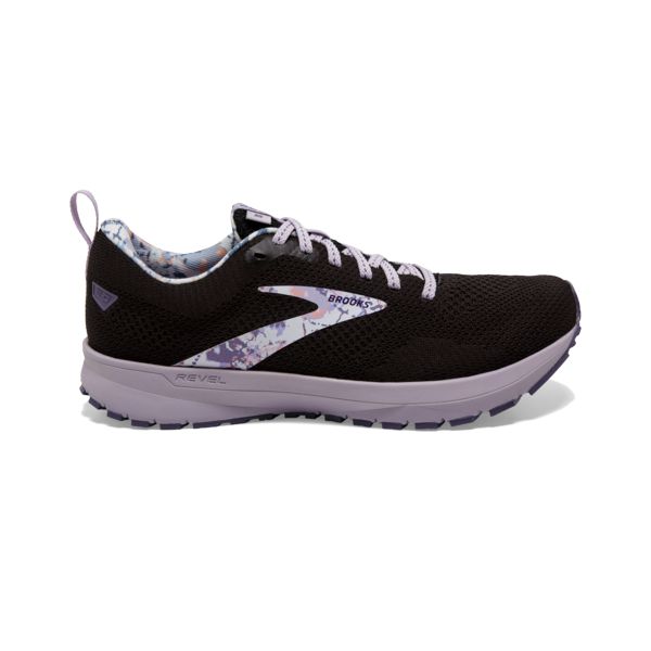 Brooks Revel 5 Women\'s Road Running Shoes Black Purple White | ZA-NEV296705