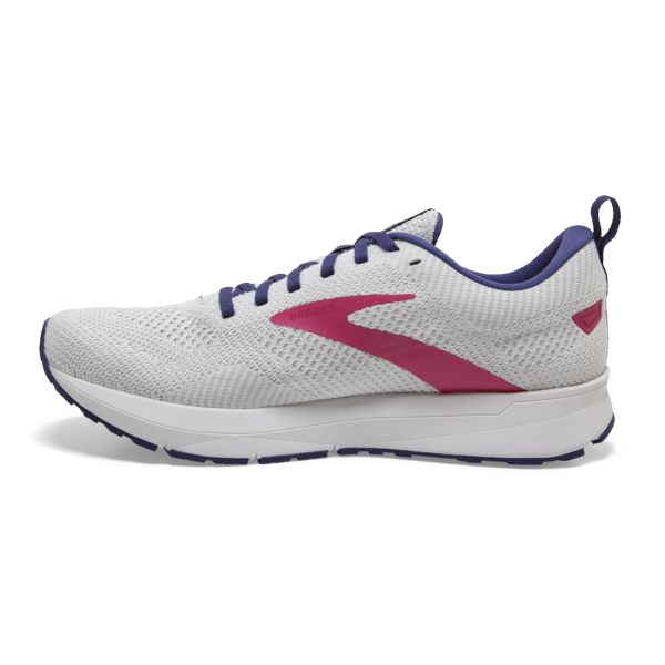 Brooks Revel 5 Women's Road Running Shoes White Navy Pink | ZA-RMQ473651