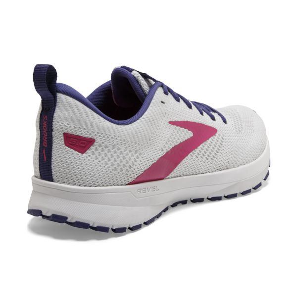 Brooks Revel 5 Women's Road Running Shoes White Navy Pink | ZA-RMQ473651