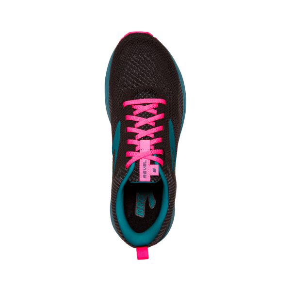 Brooks Revel 5 Women's Road Running Shoes Black Blue Pink | ZA-VJR827456