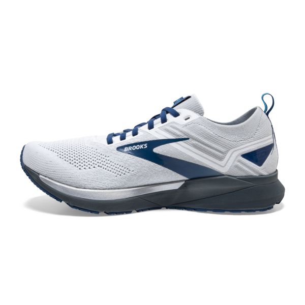 Brooks Ricochet 3 Men's Road Running Shoes White Grey Blue | ZA-QEF293164