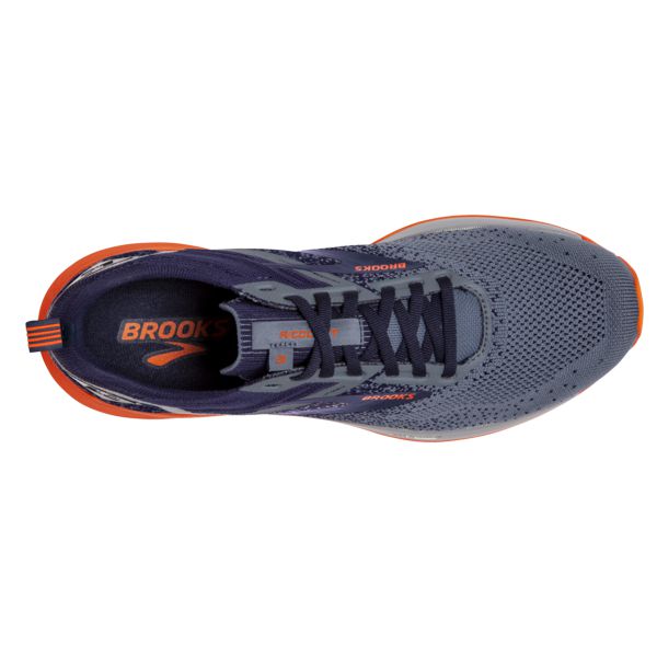 Brooks Ricochet 3 Men's Road Running Shoes Navy Grey Orange | ZA-TAB136974