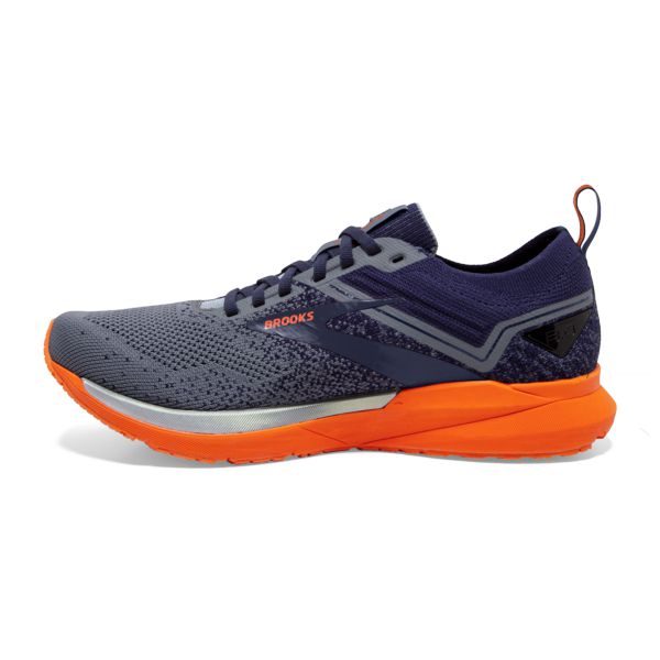 Brooks Ricochet 3 Men's Road Running Shoes Navy Grey Orange | ZA-TAB136974