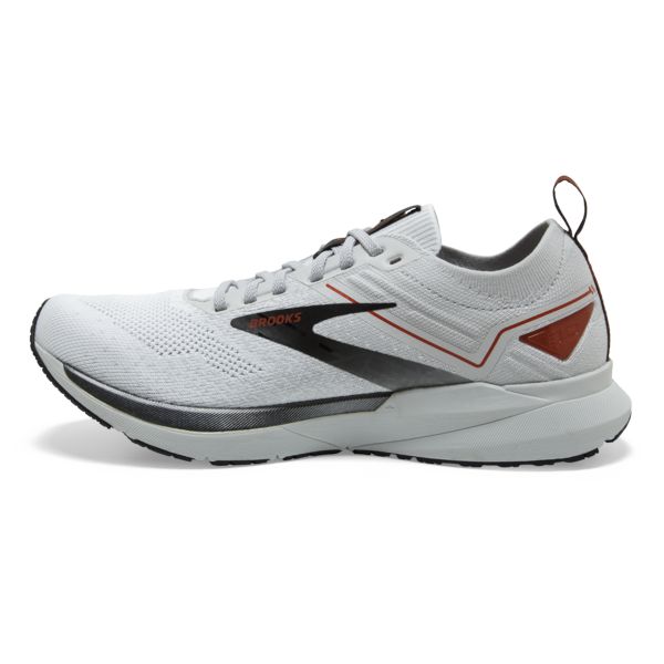 Brooks Ricochet 3 Men's Road Running Shoes White Grey Orange | ZA-VJZ708241