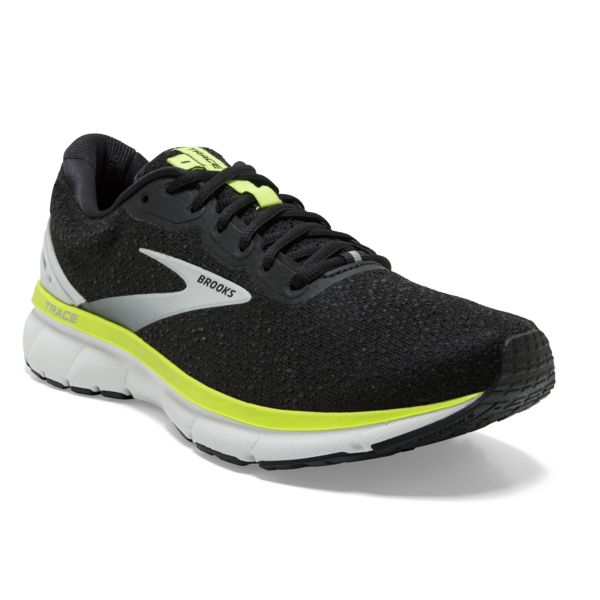 Brooks Trace Men's Road Running Shoes Black Grey Yellow | ZA-DBT437526