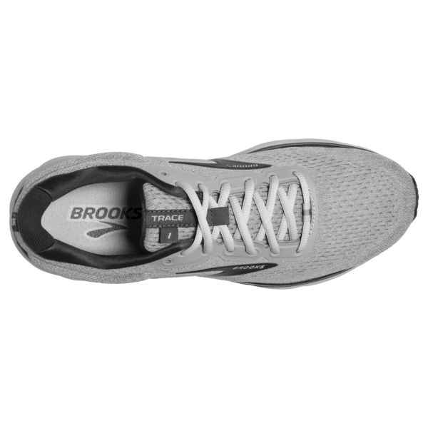 Brooks Trace Men's Road Running Shoes Grey Black White | ZA-UPM287569