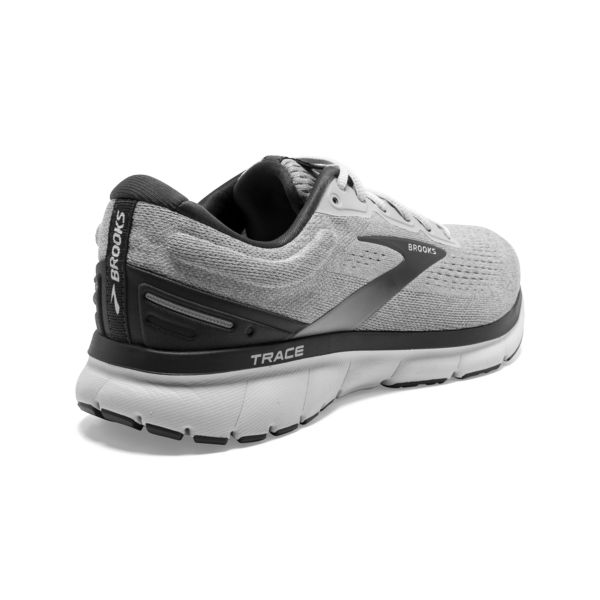 Brooks Trace Men's Road Running Shoes Grey Black White | ZA-UPM287569