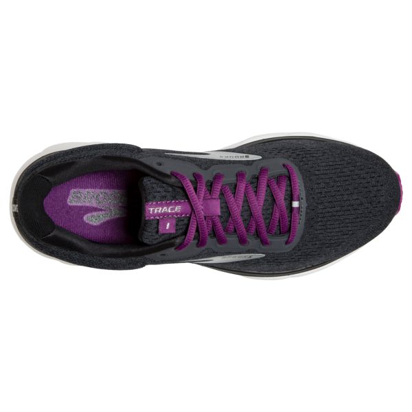 Brooks Trace Women's Road Running Shoes Black Purple White | ZA-ANZ504132