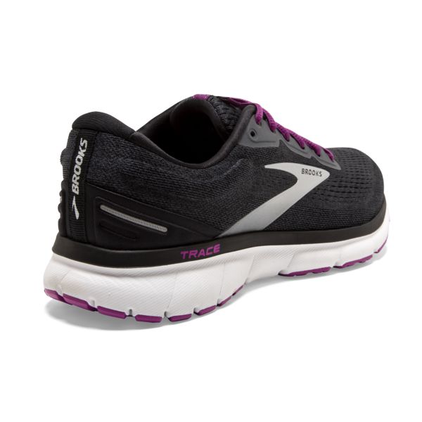 Brooks Trace Women's Road Running Shoes Black Purple White | ZA-ANZ504132