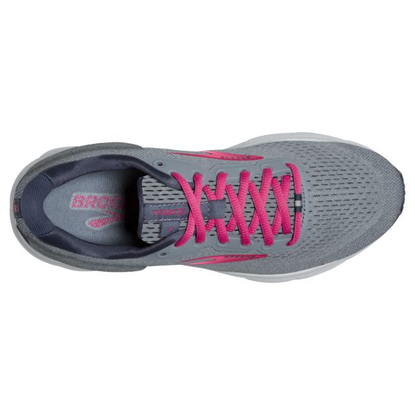 Brooks Trace Women's Road Running Shoes Grey Pink White | ZA-XMT359406