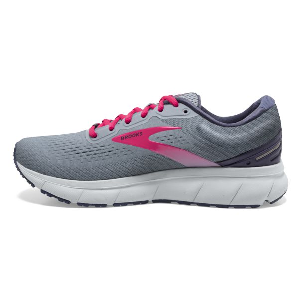 Brooks Trace Women's Road Running Shoes Grey Pink White | ZA-XMT359406