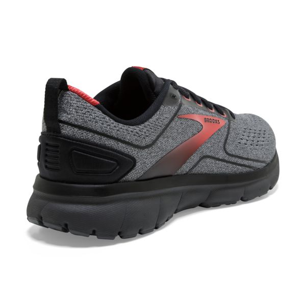 Brooks Transmit 3 Men's Road Running Shoes Grey Black Red | ZA-FRX478015