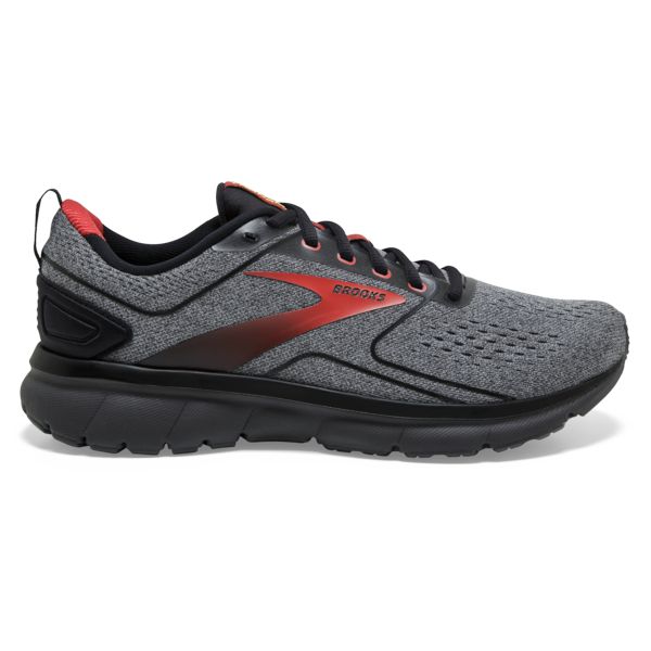 Brooks Transmit 3 Men\'s Road Running Shoes Grey Black Red | ZA-FRX478015