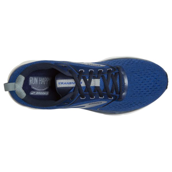 Brooks Transmit 3 Men's Road Running Shoes Navy Grey White | ZA-PYH376481